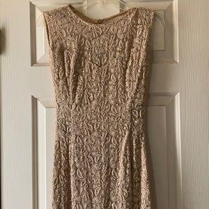 Beige prom dress